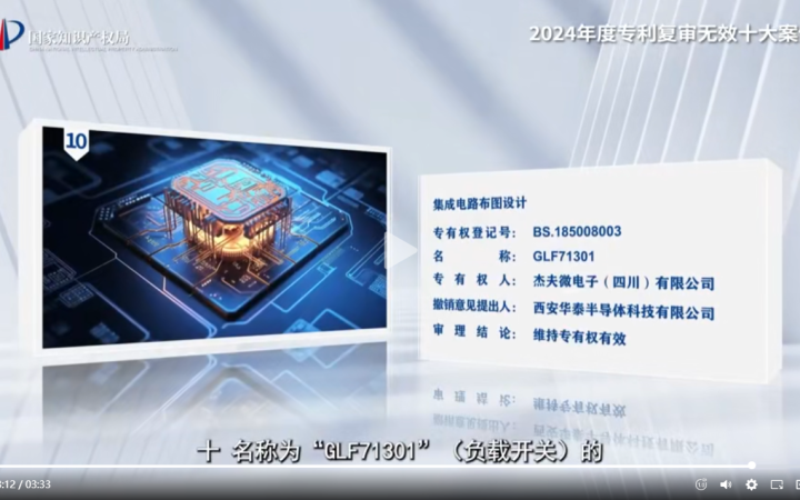 三聚陽(yáng)光代理案件入選國(guó)家知識(shí)產(chǎn)權(quán)局2024年度專利復(fù)審無(wú)效十大案件